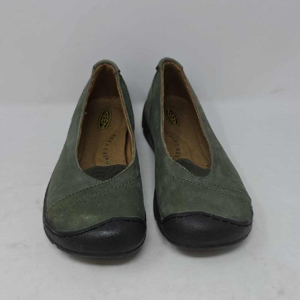 Keen Sterling City Women's Casual Slip-On Flats in Olive Green Size 8 - Picture 2 of 6